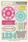 Memorable Die Cut Chipboard Stickers - Collectable - My Minds Eye