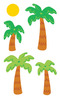 Palm Trees & Suns Stickers - Mrs. Grossmans