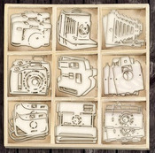 Cameras Wood Icons In A Box - Prima