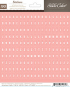Sundrifter Tiny Salmon Alpha Stickers - Studio Calico