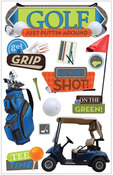 Golf 3D Stickers - Paper House