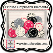 Watch Faces Chipboard Pieces - Jenni Bowlin