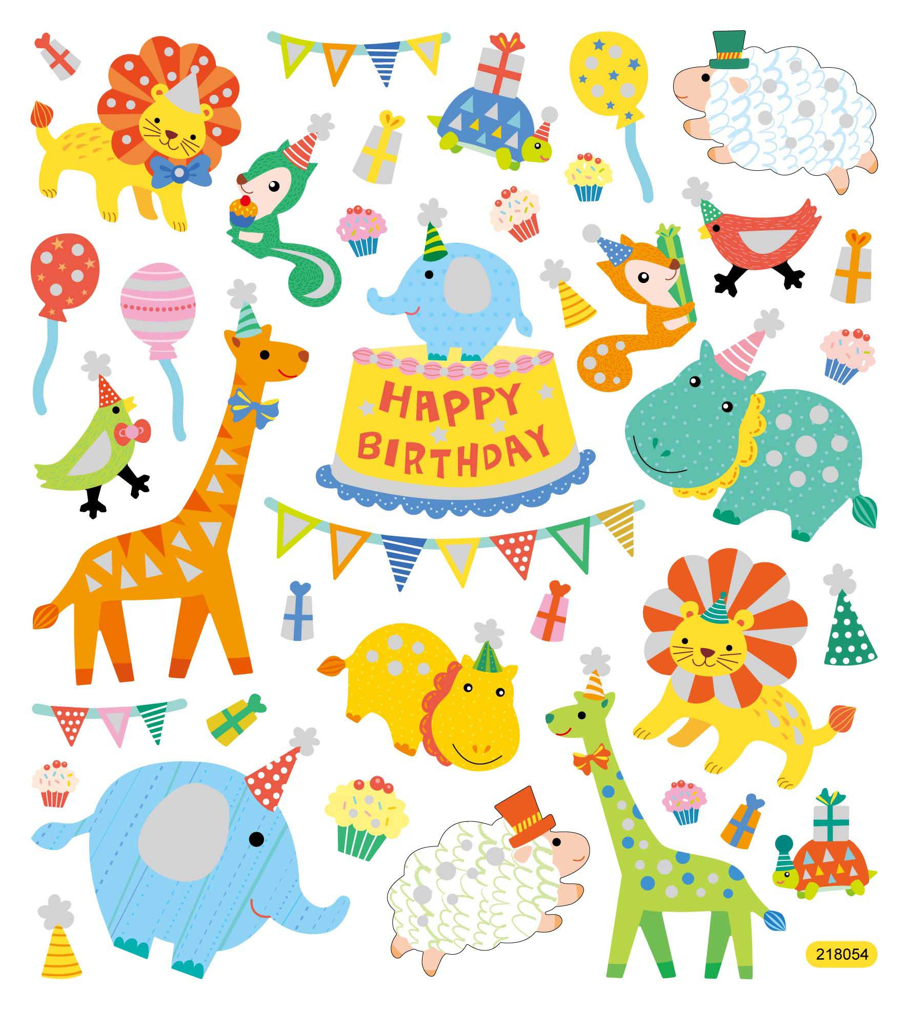 Birthday > Happy Birthday Animal Stickers: Stickers Galore