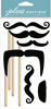 Moustaches On Sticks Dimensional Stickers - Jolees