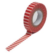 Red Stripe Skinny Washi Tape - Queen & Co