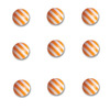 Orange Crush Round Candy Stripers - Queen & Co