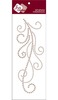 Taupe Pearl Large Flourish C Stickers - Zva Creative