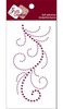 Grape Lavender Medium Crystal Flourish B Stickers - Zva Creative