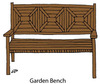 Garden Bench Rubber Stamp - Little Darlings