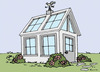 Greenhouse Background Rubber Stamp - Little Darlings