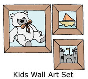 Kids Wall Art Set Rubber Stamps - Little Darlings