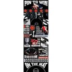 Pin To Win Wrestling Die - cut Stickers