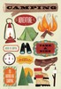 I'd Rather Be Camping Cardstock Stickers - Karen Foster