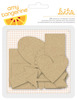 Cut & Paste Adhesive Chipboard - Amy Tangerine