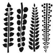 Four Ferns 6 x 6 Template - Crafters Workshop
