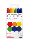 Copic Ciao Primary Markers 6 Piece Set