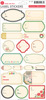 Silent Night Label Sheet Stickers - October Afternoon