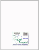 White Smooth 100 lb 8.5 x 11 Paper Accents Cardstock 25 Pkg