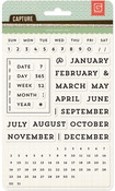 Universal Calendar Clear Stamp - Capture - Basic Grey