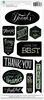 Thanks Chalkboard Stickers - American Crafts