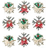 Chipboard Snowflake Dimensional Stickers - Jolees