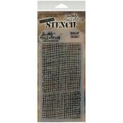 Burlap Layering Stencil - Tim Holtz