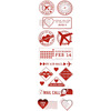 Love Notes Foiled Postage Stickers - Martha Stewart Crafts