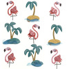 Flamingo Palm Tree Repeat Stickers - Jolee's Boutique