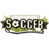 Soccer Title Wave Sticker - Jolee's Boutique