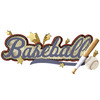 Baseball Title Wave Sticker - Jolee's Boutique