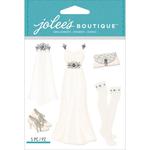 Wedding Dress Dimensional Stickers - Jolee's Boutique
