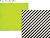 Boutique Stripe - Green Paper - Simple Stories