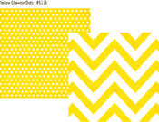Yellow Chevron - Dots Paper - DIY Boutique - Simple Stories