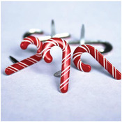 Candy Cane Brads - Eyelet Outlet
