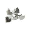 Silver Hearts Metal Paper Fasteners 50/Pkg