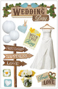 Wedding Day 3D Stickers - Paper House
