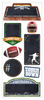 Football Chalkboard Stickers - Paper House