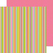 Rainbow Stripe Paper - Springtime - Doodlebug