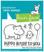 Year Four Clear Stamps - Lawn Fawn