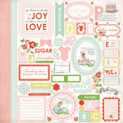 Baby Mine Girl Sticker Sheet - Carta Bella