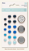 Blue Decorative Brads - My Minds Eye