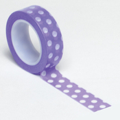 Purple Polka Dot Trendy Washi Tape - Queen & Co