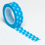 Blue Polka Dot Trendy Washi Tape - Queen & Co
