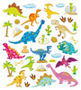 Dinosaurs Gold Foiled Stickers