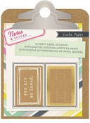 Kraft & Label Stickers - Notes & Things - Crate Paper