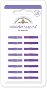 Lilac Mini Clothespins - Doodlebug