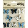 Blue Butterflies - Darjeeling Teastained - Petaloo