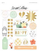 Nine & Co Foiled Chipboard Buttons - Teresa Collins