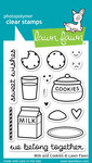 Milk And Cookies Clear Stamps - Lawn Fawn