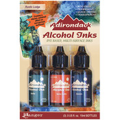 Adirondack Earthtones Alcohol Ink .5oz 3/Pkg - Rustic Lodge - Bottle/Terra - Cot
